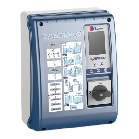 E1 MONO - Schalttafel für einphasige 3-PS-Elektropumpe