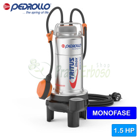 TIGm 1.1 - Submersible electric pump with single-phase grinder 1.5 HP