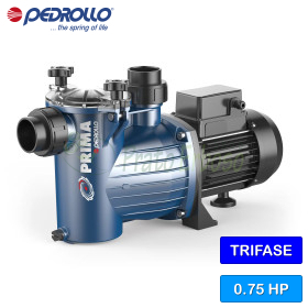 Pompë elektrike pishinë trefazore PRIMA 75 - 0,75 HP Pedrollo - 1