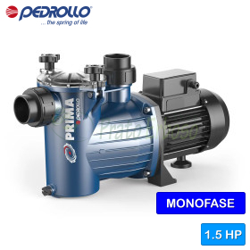 PRIMA 150m - Bomba de piscina eléctrica monofásica de 1,5 CV Pedrollo - 1