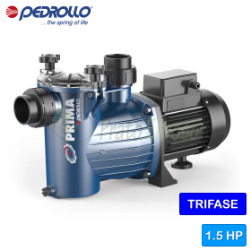 PRIMA 150 - 1.5 HP three-phase electric pool pump Pedrollo - 1