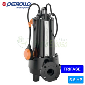 TR 4 - 5.5 HP three-phase submersible electric pump with grinder Pedrollo - 1