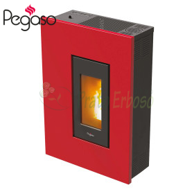 Poêle à granulés rouge Madison 5 - 5 Kw