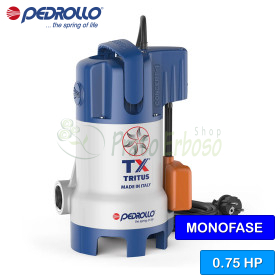 TRITUS-TX - Submersible electric pump with grinder 0.75 HP Pedrollo - 1