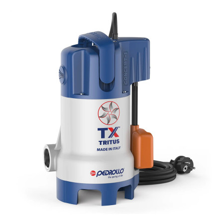 TRITUS-TX - Submersible electric pump with grinder 0.75 HP Pedrollo - 1