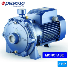 Pompe électrique centrifuge monophasée à double roue 2CPm 25/16A - 3 HP Pedrollo - 1