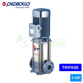 HT 3/10 - Pompe électrique multicellulaire verticale triphasée 4 HP Pedrollo - 1