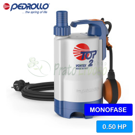 TOP 2 - VORTEX (10m) - 0.50 HP Electric Drainage Pump for Dirty Water Pedrollo - 1