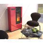Susy - 7.5 Kw red pellet stove