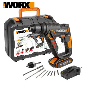 WX390 - mașină de găurit cu ciocan cu acumulator 20V Worx - 1