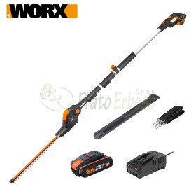 WG252E - Telescopic hedge trimmer with 20V battery Worx - 1