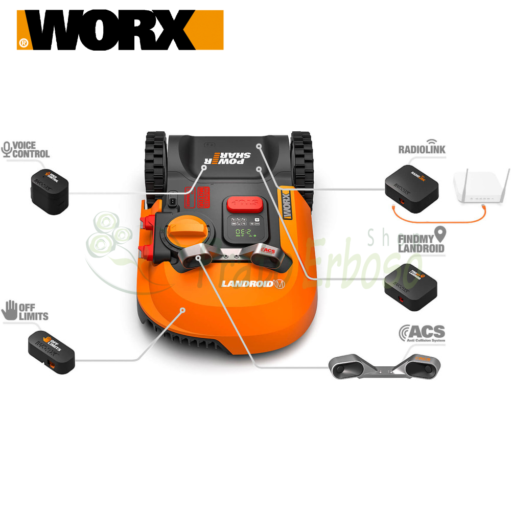 Robot Rasaerba Worx Wa0864 Radiolink Robot Rasaerba Worx Landroid