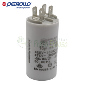 Condensador 16 F - 16 micro faradios 450 VL Pedrollo - 1
