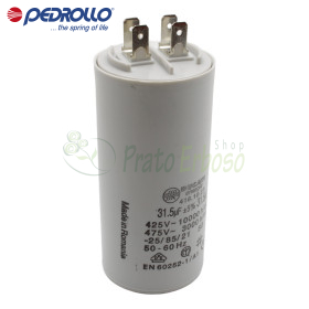 Condensador 31 F - 31,5 micro faradios 450 VL Pedrollo - 1