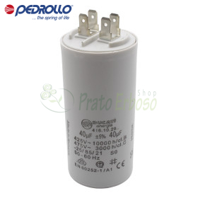 Condensador 40 F - 40 micro faradios 450 VL Pedrollo - 1