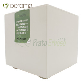 Millennium R Cube - 25cm cube vase pearl