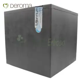 Millennium - Anthracite 39cm cube vase