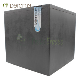 Millennium R Cube - Vaso a cubo da 49 cm antracite