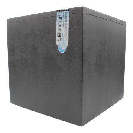 Millennium - Vase cube 49cm anthracite
