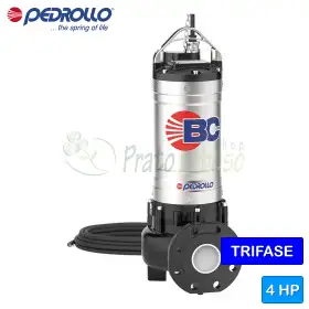 Pompë elektrike me dy kanale trefazore BC 40/35 - 4 HP për ujëra të ndotura