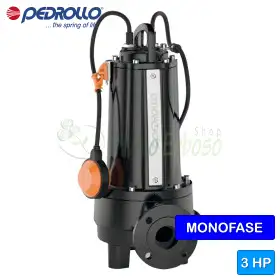 TRm 2.2 AP - Bomba eléctrica sumergible monofásica de 3 HP con triturador Pedrollo - 1