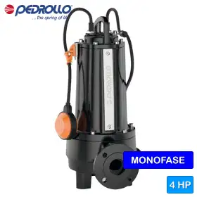 TR 3 AP - Bomba eléctrica sumergible monofásica de 4 HP con triturador Pedrollo - 1