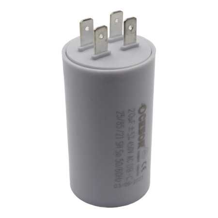 copy of 20 F - 20 micro farad 450 VL condensator Pedrollo - 1