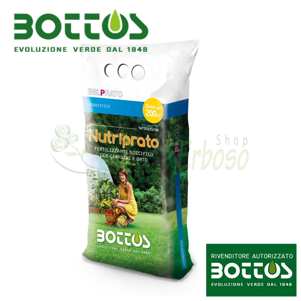 Nutriprato 12-6-6 - Fertilizer for the lawn 5 kg - Bottos