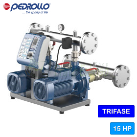 CB2 - HT 15/4 - Gruppo di pressione trifase da 2x7.5 HP Pedrollo - 1