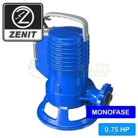 Pompe électrique VORTEX monophasée 75/2/G40V A1BM5NCQTC - 0,75 CV pour eaux usées Pedrollo - 1