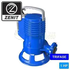 100/2/G40V A1BT5NCQNAE - Pompă electrică VORTEX trifazată de 1 CP pentru ape uzate Zenit - 1