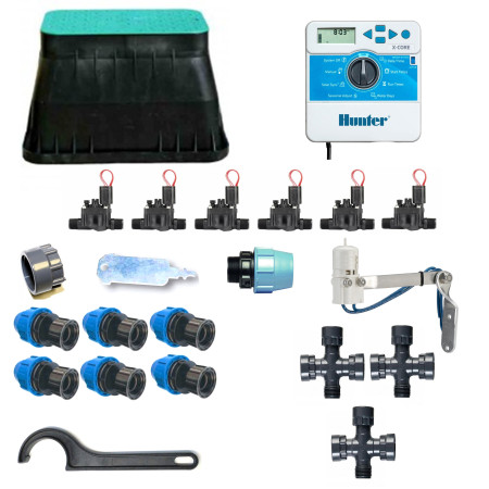 KI-H-6Z24I - Hunter 6-Zone 24V Irrigation Kit Hunter - 1