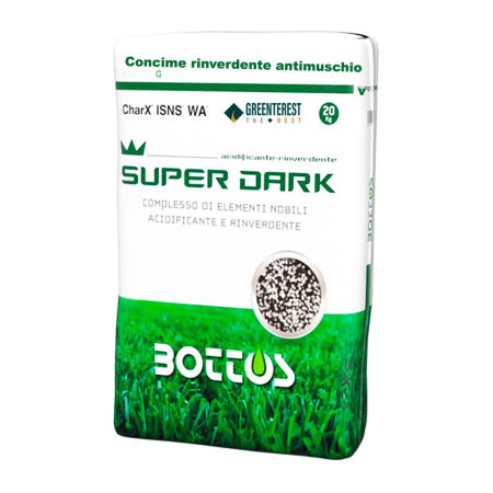 Super Dark - Fertilizzante per prato da 20 Kg Bottos - 1