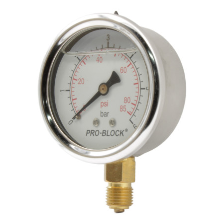 MRG 6 - Pressure gauge from 0 to 6 bar in a glycerine bath - Pedrollo