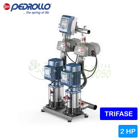 GP2W - FCR 80/5 - 2x1 HP Three-Phase Pressure Booster Set - Pedrollo