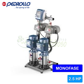 GP2Wm - FCR 100/5 - Single-phase pressure booster set, 2x1.25 HP - Pedrollo