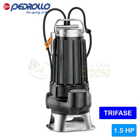 VXC 15/45 - 1,5 PS dreiphasige VORTEX-Elektropumpe für Abwasser -