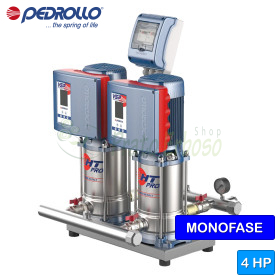 VSP2m-HT 3/6 PRO - Set përforcues presioni njëfazor 2x2 HP - Pedrollo