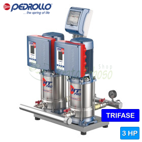 VSP2-HT 8/3 PRO - Set përforcues presioni trefazor 2x1.5 HP - Pedrollo