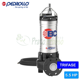 BC 55/50 - Elettropompa BICANALE per acque luride trifase da 5.5 HP