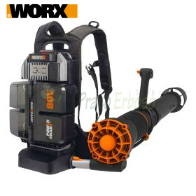Soffiatore a batteria Worx WG572E 80V con Base Camp