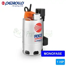 RXm 4/40 - GM - Pompe électrique VORTEX monophasée de 1 CV pour eaux chargées