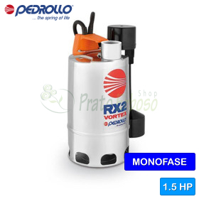 RXm 5/40 - GM - Electrobomba monofásica VORTEX de 1,5 HP para aguas sucias