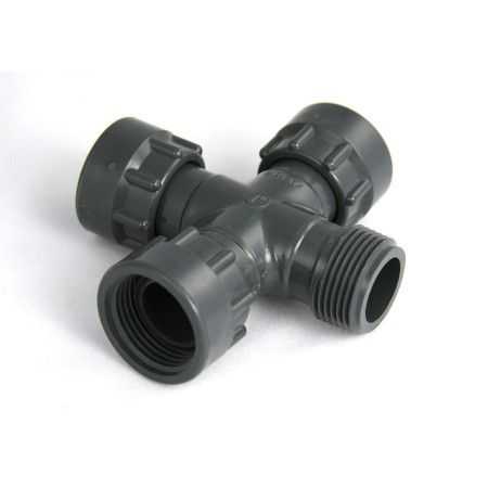 M320-010 - 1" MFFF union cross fitting