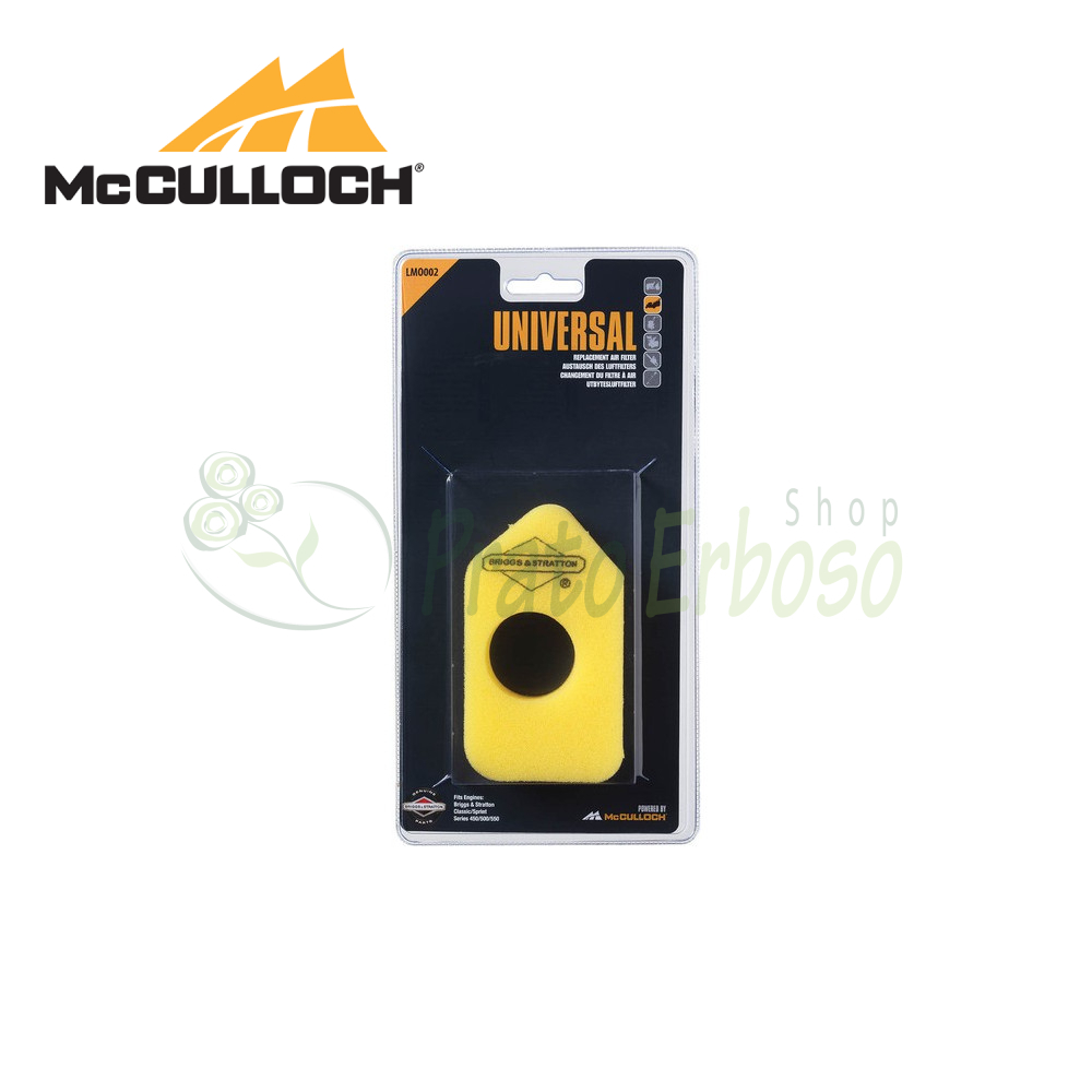 Filtro Aria Per Motori MC CULLOCH® MAC 110 - 120 - 130 | Riferimento Originale 61460 - 214224 - Foto 8