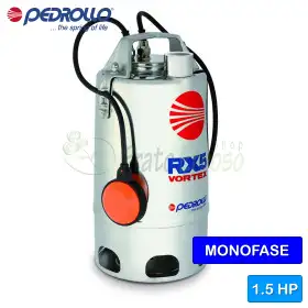 RXm 5/40 - Single-phase VORTEX electric pump for dirty water, 1.5 HP