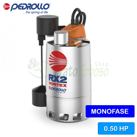 RXm 2 - GM (10m) - Elettropompa per acque chiare monofase da 0.50 HP Pedrollo - 1