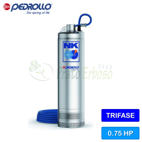 NK 4/3 (10m) - Elettropompa sommersa trifase 400 V da 0.75 HP Pedrollo - 1