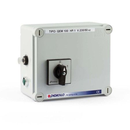 QEM 050 - Electric panel for single-phase 0.50 HP electric pump Pedrollo - 1