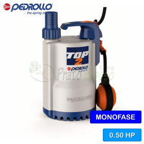 TOP 2 (5m) - pompa electrica de scurgere de 0,50 CP pentru apa curata Pedrollo - 1